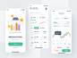Crypto - Mobile App bank money save green bitcoin cryptocurrency crypto stock fintech finance android ios mobile designer clean uxdesign uidesign ux ui design