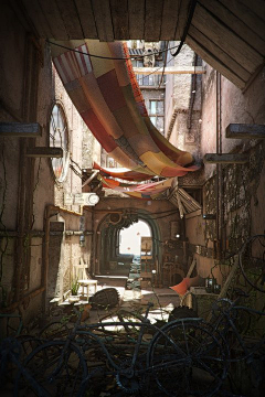年君采集到原画-建筑