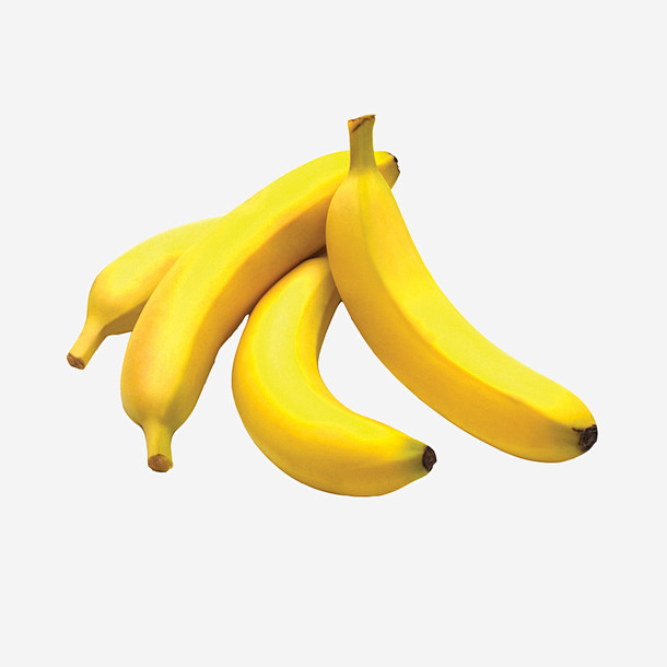 四个黄色的香蕉png素材