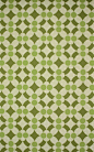 This may contain: a green and white wallpaper with circles on it