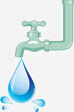 卡通水龙头滴水装饰图案高清素材 免抠PNG 卡通 水滴 水龙头滴水 节水 节约用水 装饰图案 免抠png 设计图片 免费下载