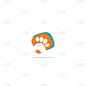 animal footprint pet logo