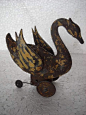 Antique German windup swan toy