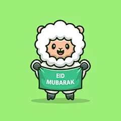 卡通绵羊插画矢量图设计素材