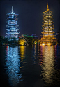 Sun and Moon Pagodas by Richard Bryant (China)