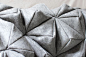 Geometric Textiles Design with 3D facets; fabric manipulation // Bianca Cheng Costanzo