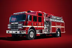 救火车消防车交通工具摄影图