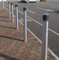 http://www.hartecast.co.uk/category/bollards/ - Image of Hartecast's new HC2011 stainless steel bollards. Available in contrasting colours for the visually impaired, our bollards are ideal for any public area.: 