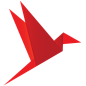 红色纸鹤PNG图标