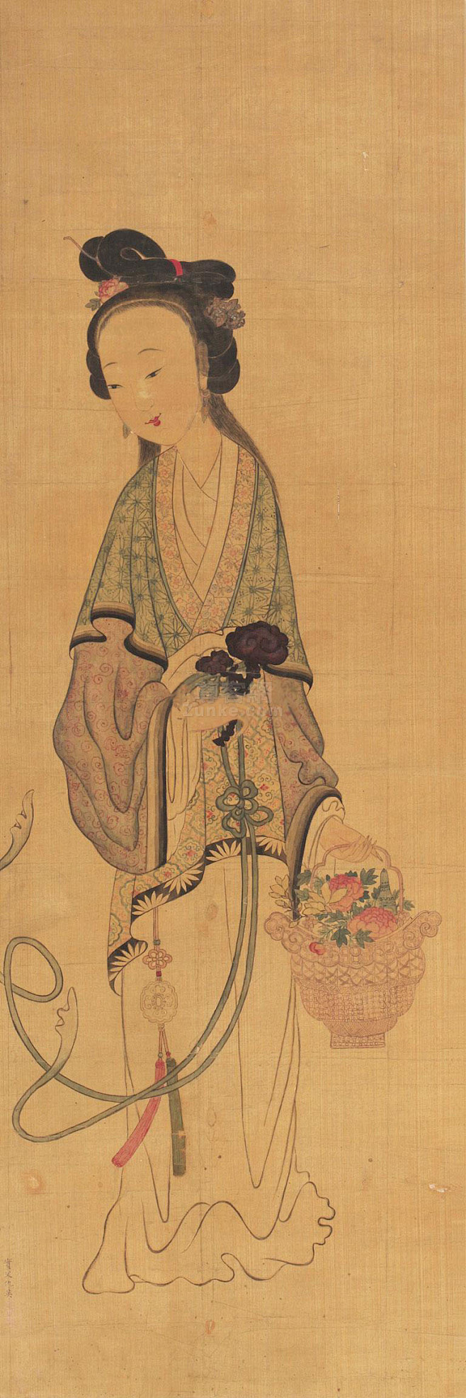 仇英——无题 仕女人物 立轴欣赏 | 明|仇英(约1498-1552)字实父，号十洲，吴门四家之一。擅人物仕女，工设色水墨、白描，偶作花鸟。与 ...