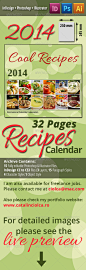 2014 Recipes Calendar 企业形象设计素材模板源文件-淘宝网