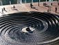 Spiral Water Feature at Darling Harbour in Sydney by Robert Woodward