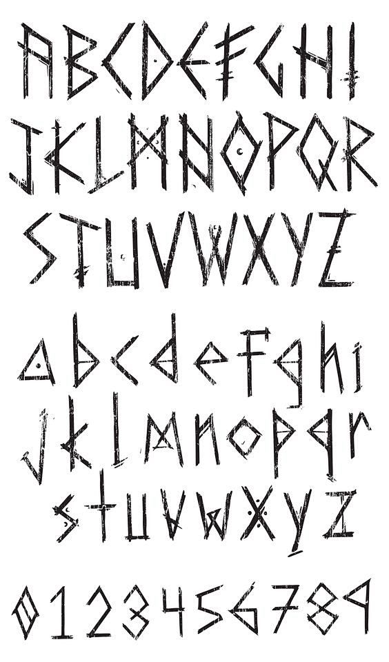 Hand drawn font insp...