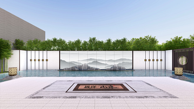 远洋福州仙芝郡展示区效果图