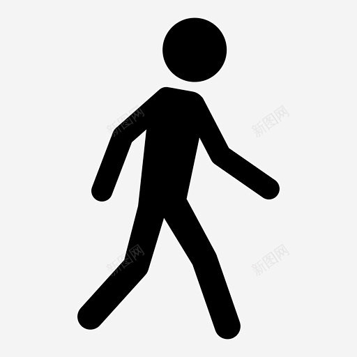 行人身影男人图标 免费下载 页面网页 平面电商 创意素材