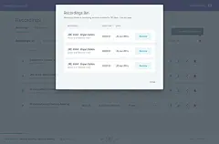 Recordings4 bin modal