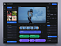 Video Editing Dashboard by Afterglow on Dribbble