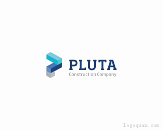 标志说明：普卢塔建筑公司商标设计