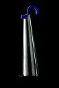Rooster Kettle : Second year degree project, the rooster kettle model was turned from a solid piece of Aluminium. The blue rooster comb detail was created using a CNC milling machine.