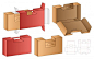 Premium Vector | Box packaging die cut template design.