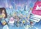 Wreck It Ralph 2: Books Vis Dev, Luca Pisanu : Hey everyone! Very absent lately, I’m very sorry but a lot is going on ! Soon I’ll be able to share more! For today to celebrate the launch of Wreck it Ralph 2 I’m posting this banner I painted at Disney Publ