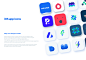 ios app icon folio design app icon design ui design ui icon android free download template
