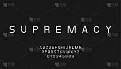 几何字母字体设计。最小的排版字母符号现代粗体无衬线字体。矢量图