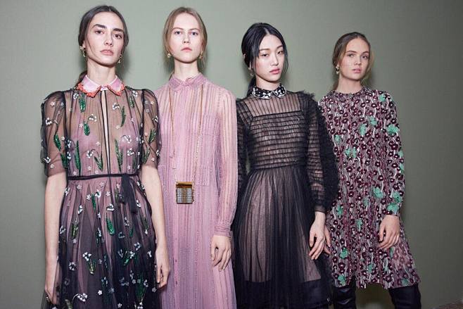 Silk prints and lace...