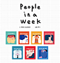 A week calendar : a week calendar_ people in a frame.