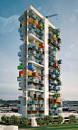 GA Designs Radical Shipping Container Skyscraper for Mumbai Slum,Courtesy of GA Design: 