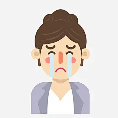 卡通女子哭泣表情矢量图png免抠素材_新图网 https://ixintu.com 卡通人物 矢量图 背景装饰 哭泣表情 卡通女子