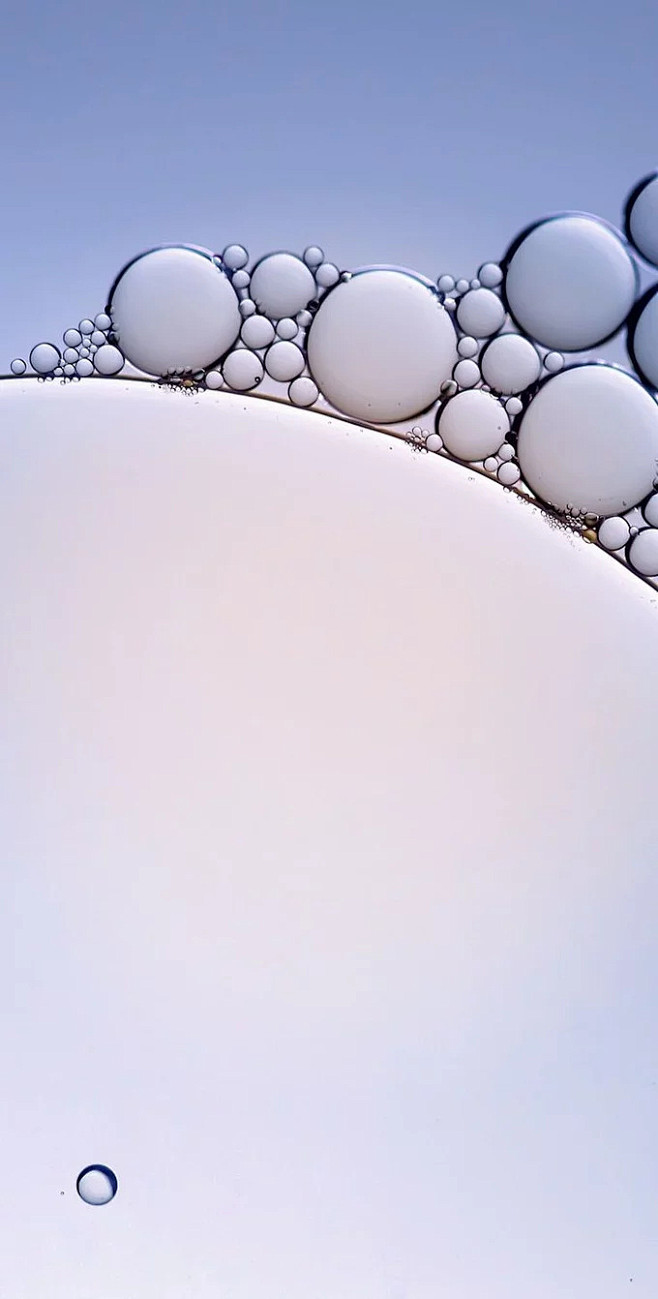 Oil Bubbles on Water