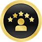 Gold Customer Review Icon