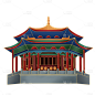 中国风-国潮特色建筑插画10