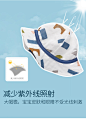 婴儿帽子夏季薄款防晒帽女宝宝太阳帽新生儿纱布遮阳帽幼儿渔夫帽-tmall.com天猫