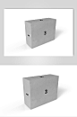 灰色包装盒盒子样机-众图网