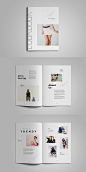 Adobe InDesign Lookbook Template #portfolio #lookbook #brochure #template #indesign