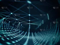 网络虚拟空间技术进行网格攻击，破坏球面网络几何圆球和多边形线点。未来技术，数字生成图像，3d渲染