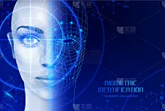 生物识别,平板扫描仪,身份,背景聚焦,职权,安全的,计划书,技术,图像