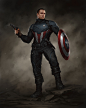Bucky Barnes Captain America (Combat suit), Ivan Dedov : Some classic comic costume explorations for Backy when he becomes new Captain America.
Here is second "combat" costume version + stealth suit
Also change him a haircut for more military fe