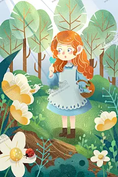 惊蛰插画图片 【酷图网】意境,唯美,梦幻,创意,插画,手绘,梦境,小清新海报,古风,温馨,文艺海报,手绘风,浪漫,治愈系,可爱,温暖,安逸,舒适,梦中世界,动漫壁纸,森系,森系插画,淡雅,文艺风,中国风,小清新,元素,花丛,森林,惊蛰,春天,踏青,郊游,春分,惊蛰海报,二十四节气,国潮,韵味,文艺范,中国元素,春游,