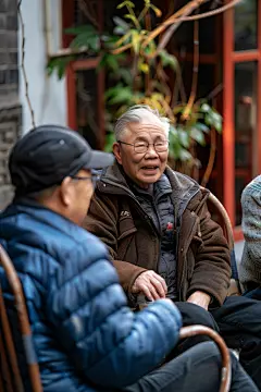 老年人公益娱乐闲聊聊天图片