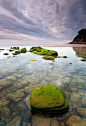 Photograph water and stones by Lujó Semeyes on 500px