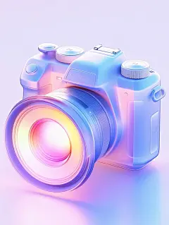 简约3d照相机素材图片