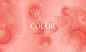 Coral color background. Fluid shapes pattern.