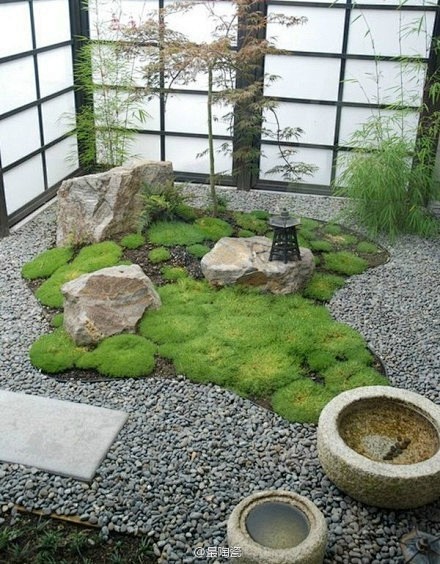 日本枯山水庭园