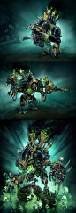 Cryx: Warjacks by Mr--Jack on deviantART