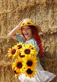 漂亮的农场女孩