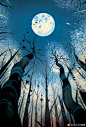 新书新封面✌️ ”The Moons of BARSK “ 是BARSK系列的第二部，第一本叫“BARSK The Elephants' Graveyard”。喜欢这小说中空灵的孤寂感，希望我的封面也能传递这种感受。

#倪传婧# #插画# #封面# #新书# #不小心又到秋天了# #月亮# #大象# #艺术# #victongai# #树# #意识流# ​​​​