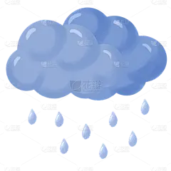 手绘-气象天气元素贴纸10